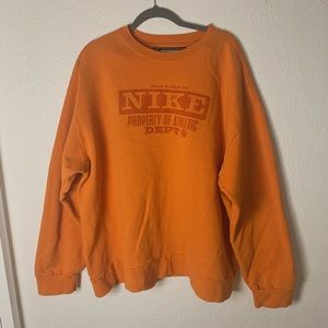 Orange sweatshirt